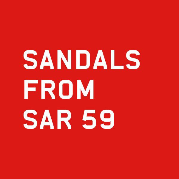 SANDALS FROM  AED 59