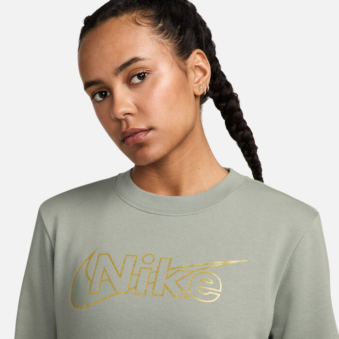 Nike Women's Sportswear Club Fleece Sweatshirt Green image number 2