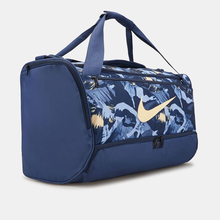Nike Men's Brasilia Printed Duffel Bag Blue image number 2