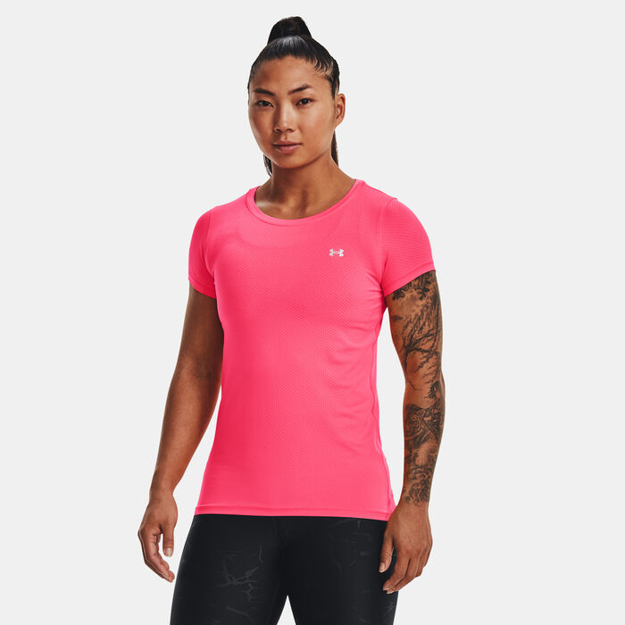Under Armour Women's HeatGear® Armour Training T-Shirt Pink Under Armour Women's HeatGear® Armour Training T-Shirt Pink image number 0