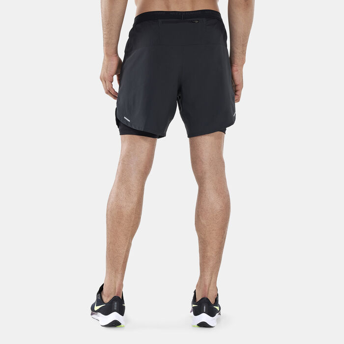 Nike Men's Stride Dri-FIT 2-in-1 Running Shorts Black Nike Men's Stride Dri-FIT 2-in-1 Running Shorts Black image number 1