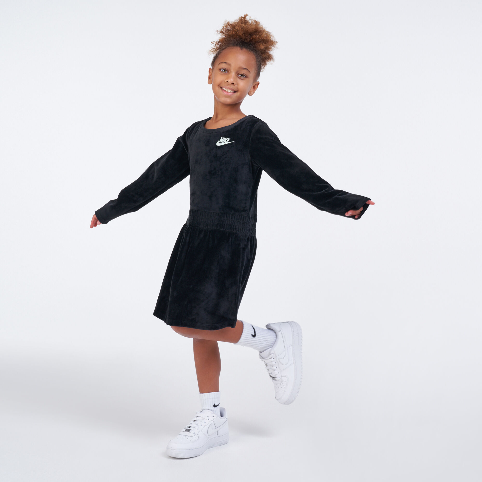 Kids Sportswear Velour Dress Younger Kids