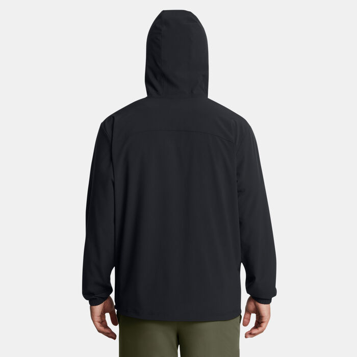 Under Armour Men's Vibe Woven Training Windbreaker Jacket Black image number 1