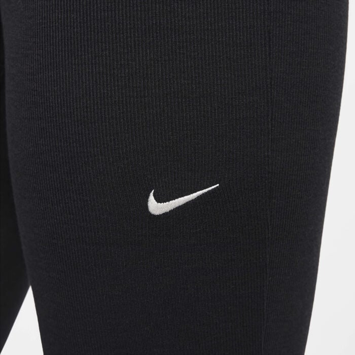 Nike Women's Sportswear Chill Knit Flared Leggings Black Nike Women's Sportswear Chill Knit Flared Leggings Black image number 2