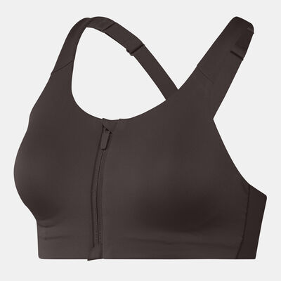 adidas Women's TLRD Impact Luxe High-Support Training Sports Bra Brown
