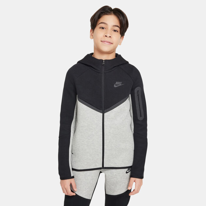 Nike Kids' Sportswear Tech Fleece Full-Zip Hoodie Black image number 0