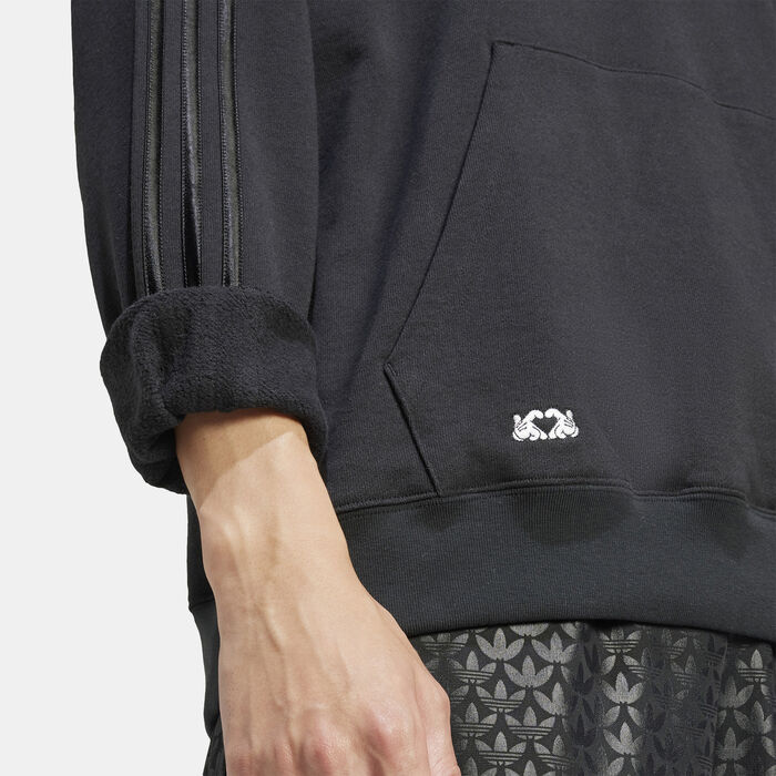 adidas Originals Men's Mickey Mouse x Originals Hoodie Black adidas Originals Men's Mickey Mouse x Originals Hoodie Black image number 3