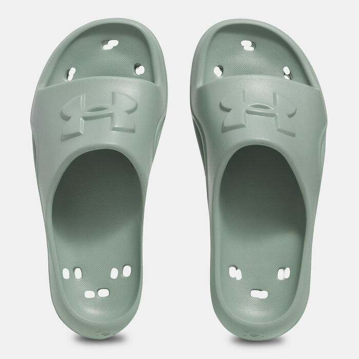 Under Armour Women's Locker V Slides Green Under Armour Women's Locker V Slides Green image number 4