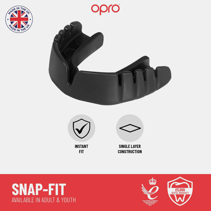 OPRO UFC Snap Fit MMA Mouth Guard Black image number 2