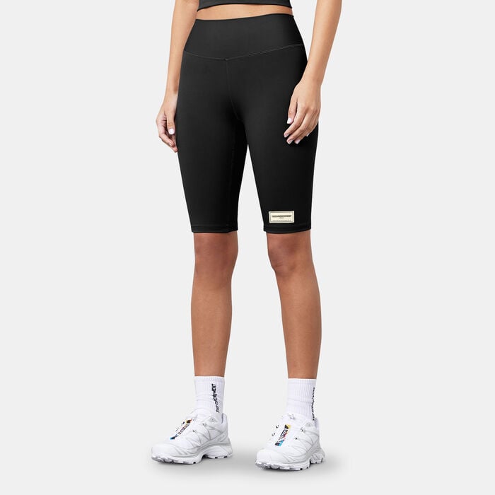 The Giving Movement Women's Recycled Longline Bike Shorts Black The Giving Movement Women's Recycled Longline Bike Shorts Black image number 0