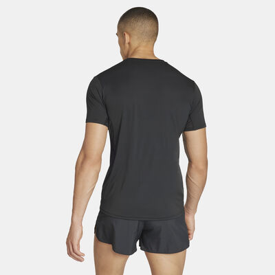 adidas Men's Adizero Essentials Running T-Shirt Black adidas Men's Adizero Essentials Running T-Shirt Black