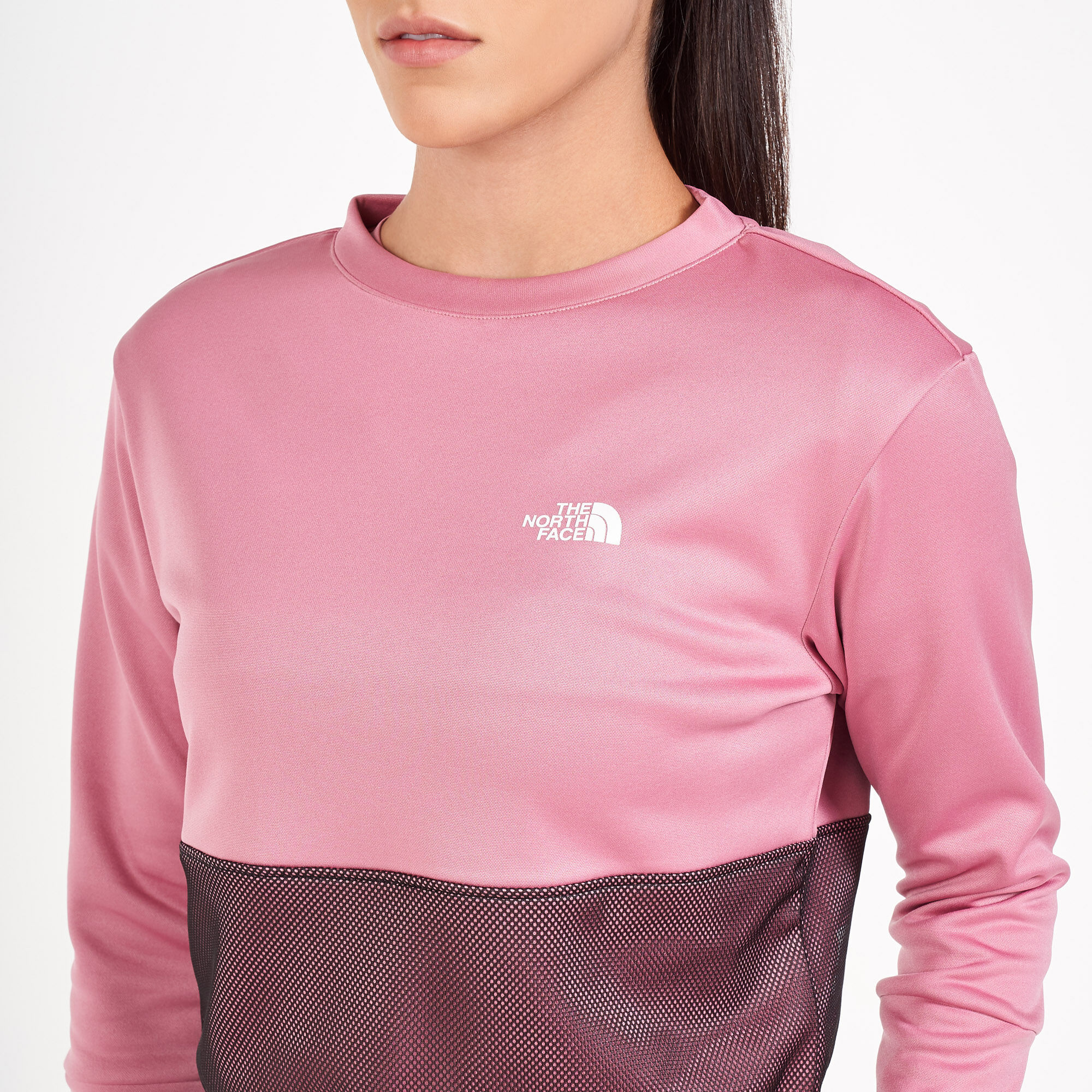 Buy The North Face Women s Train N Logo Sweatshirt Pink in KSA SSS