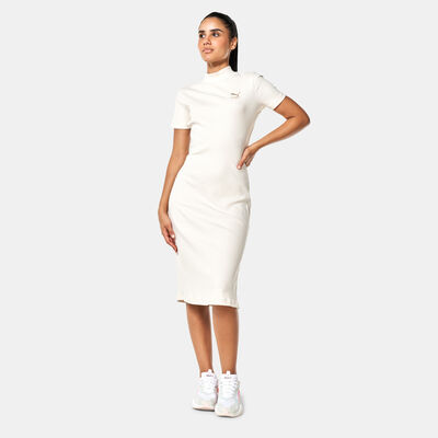 PUMA Women's Classics Ribbed Dress Beige