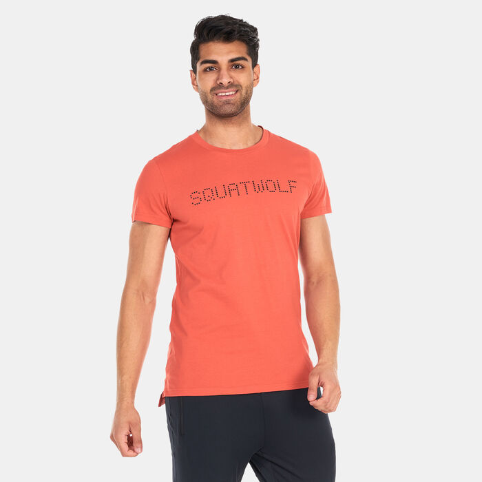 SQUATWOLF Men's Logo Training T-Shirt Orange SQUATWOLF Men's Logo Training T-Shirt Orange image number 0