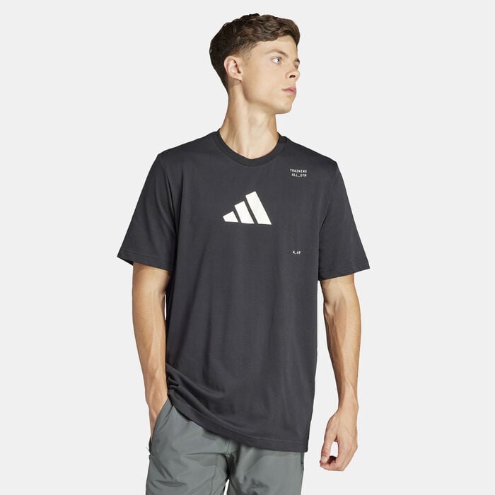 adidas Men's AEROREADY All-Gym Training T-Shirt Black adidas Men's AEROREADY All-Gym Training T-Shirt Black image number 0