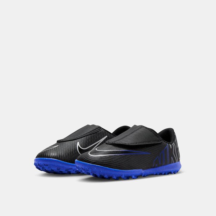 Nike Kids' Mercurial Vapor 15 Club Turf Ground Football Shoe (Younger Kids) Black image number 1