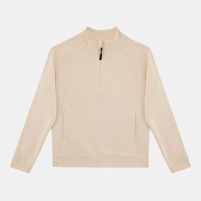 Sun and Sand Sports Kids' 1/4-Zip Sweatshirt Beige Sun and Sand Sports Kids' 1/4-Zip Sweatshirt Beige image number 0