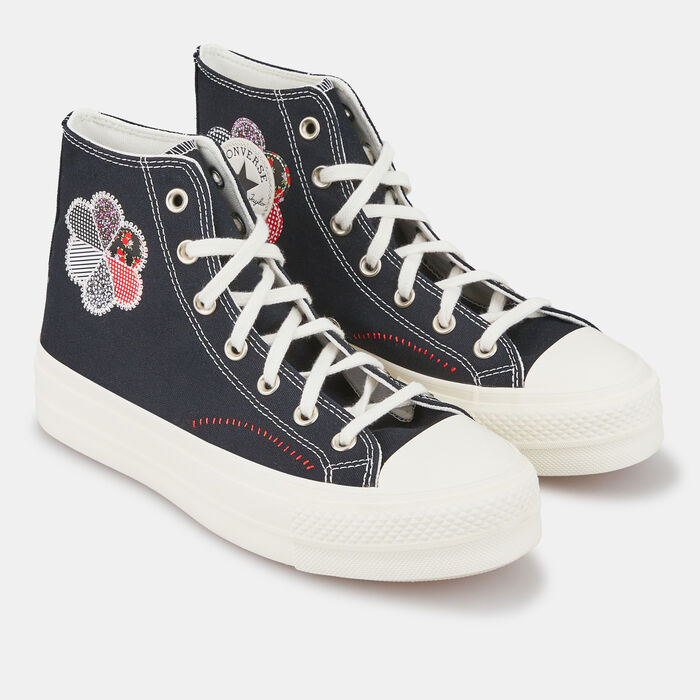 Converse Women's Chuck Taylor All Star Lift Platform Patchwork Shoe Black image number 1