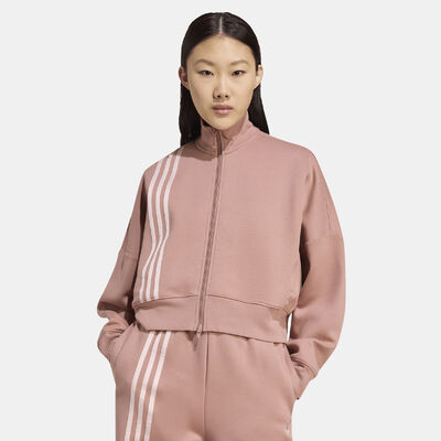 adidas Originals Women's Off Placed 3-Stripes Track Jacket Pink adidas Originals Women's Off Placed 3-Stripes Track Jacket Pink