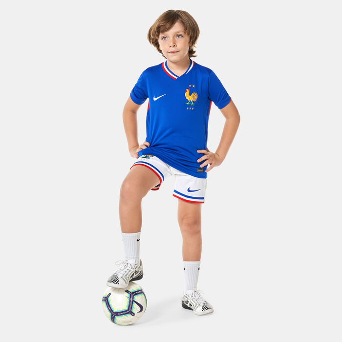 Nike Kids' FFF (France) Stadium Dri-FIT Replica Home Football Jersey Blue Nike Kids' FFF (France) Stadium Dri-FIT Replica Home Football Jersey Blue image number 2