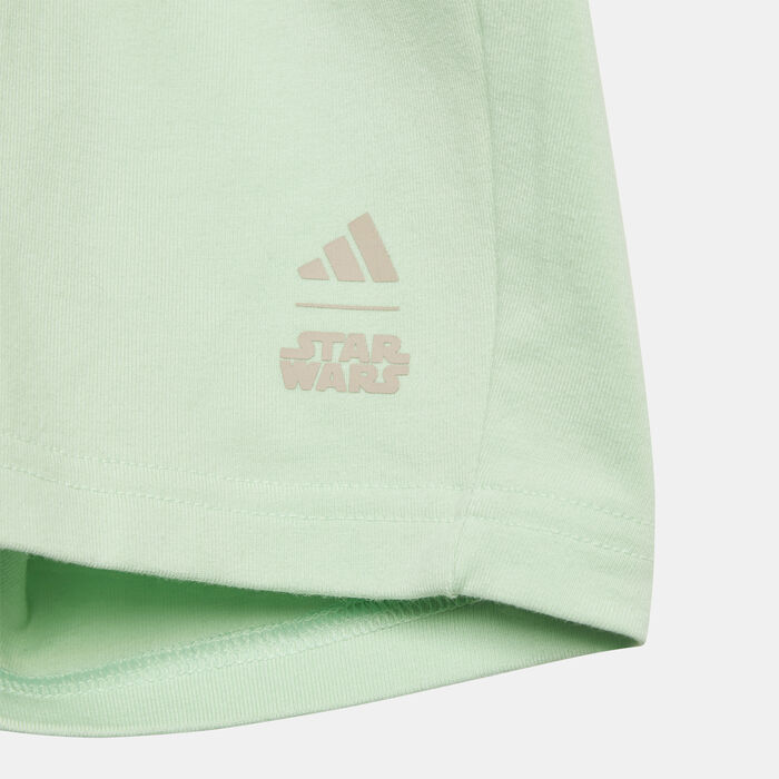 adidas Kids' Star Wars The Mandalorian T-Shirt and Shorts Set Black adidas Kids' Star Wars The Mandalorian T-Shirt and Shorts Set Black image number 3