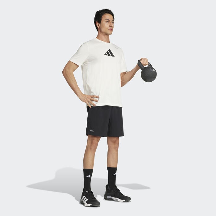 adidas Men's Category Graphic Training T-Shirt White adidas Men's Category Graphic Training T-Shirt White image number 2