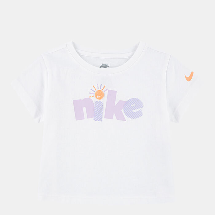 Nike Kids' Sunny Swoosh Fashion Graphic T-Shirt White image number 0