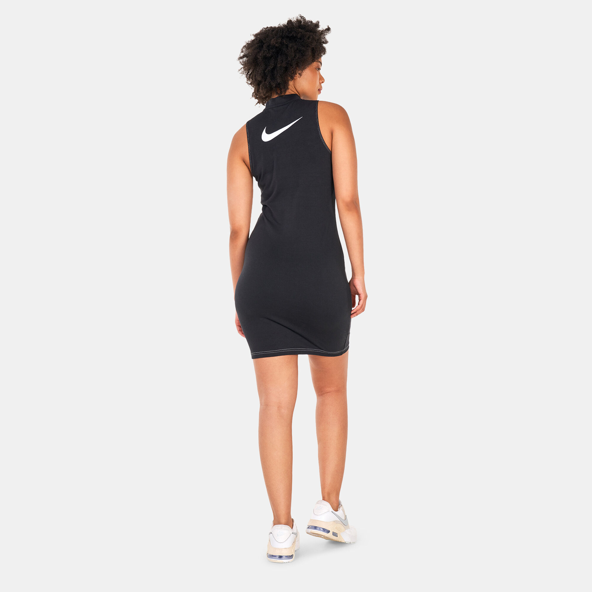 Nike swoosh dress black outlet