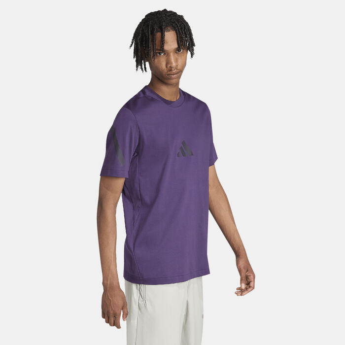 adidas Men's Z.N.E. T-Shirt Purple image number 2