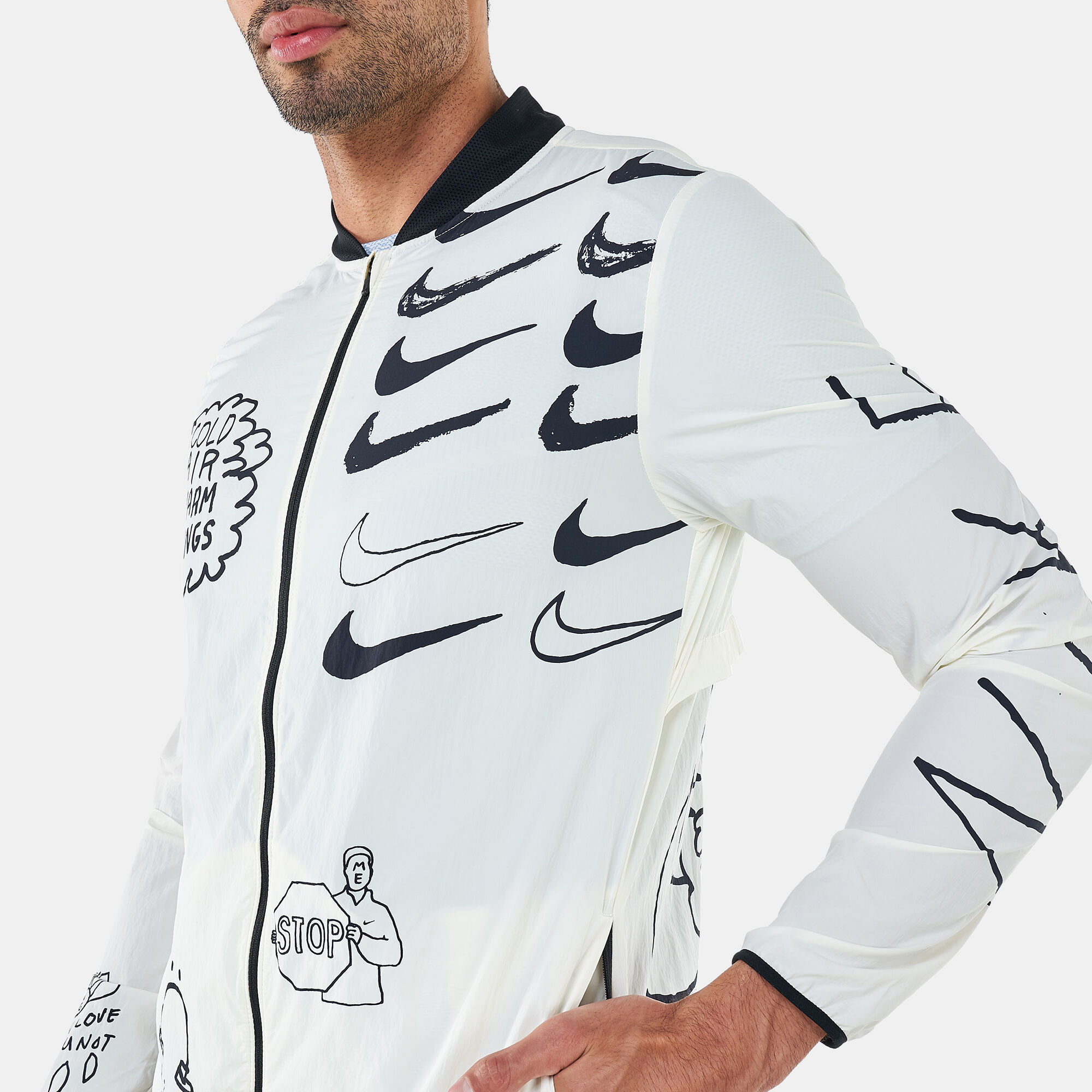 Nike nathan bell running sale jacket
