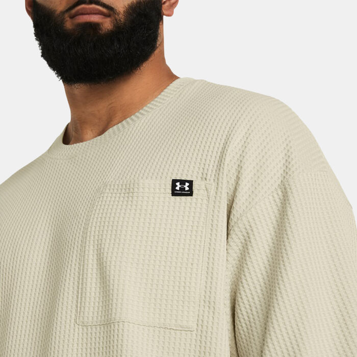 Under Armour Men's Rival Waffle T-Shirt White Under Armour Men's Rival Waffle T-Shirt White image number 2