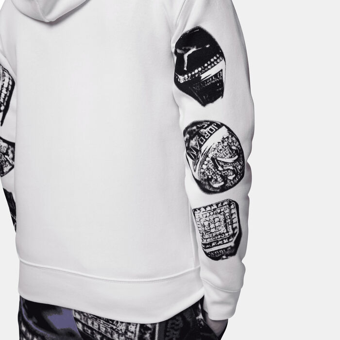 Jordan Kids' MVP French Terry Hoodie White image number 4