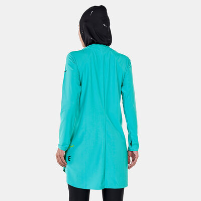 Nike Swim Women's Victory Logo Full Coverage Swimming Tunic Green