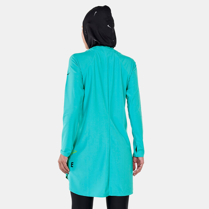 Nike Swim Women's Victory Logo Full Coverage Swimming Tunic Black Nike Swim Women's Victory Logo Full Coverage Swimming Tunic Black image number 1