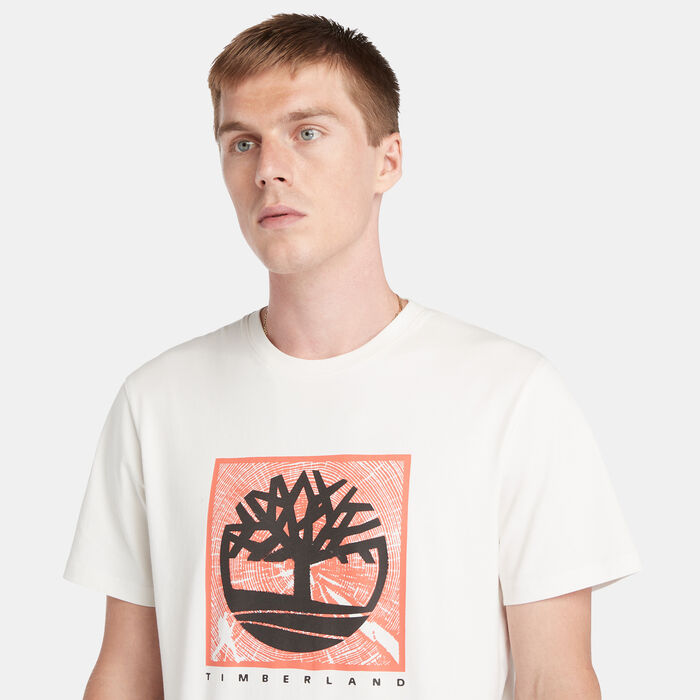 Timberland Men's Front Graphic T-Shirt White Timberland Men's Front Graphic T-Shirt White image number 3