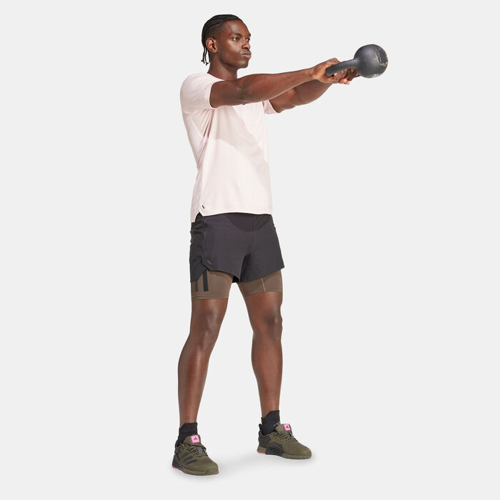 adidas Men's Power Training T-Shirt Pink adidas Men's Power Training T-Shirt Pink image number 2