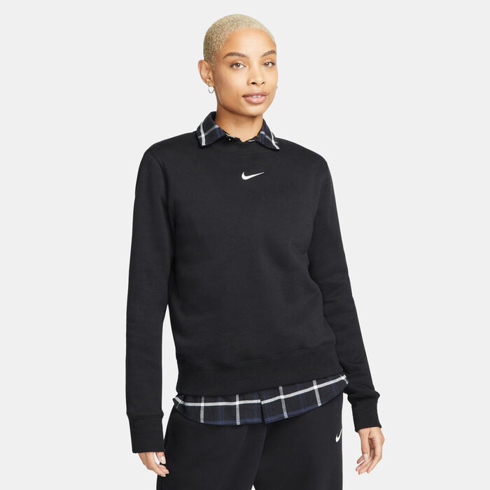 Nike Women's Sportswear Phoenix Fleece Sweatshirt Black Nike Women's Sportswear Phoenix Fleece Sweatshirt Black image number 0