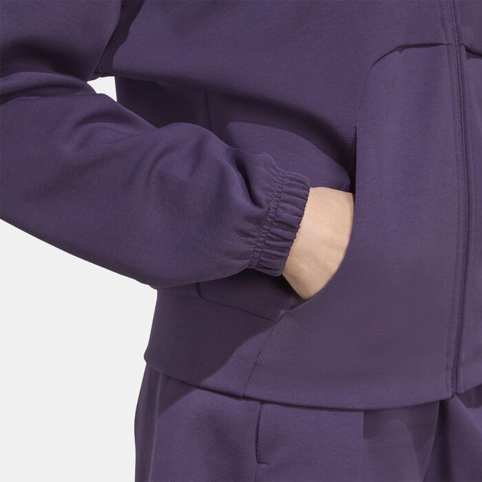 adidas Women's Future Icons Small Logo Hoodie Purple adidas Women's Future Icons Small Logo Hoodie Purple image number 4
