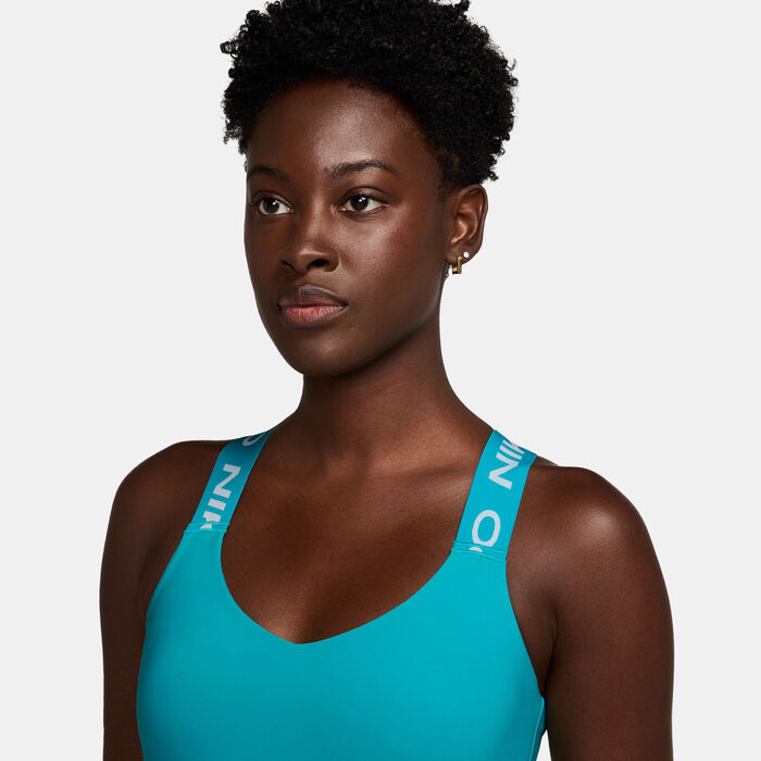 Nike Women's Pro Light-Support Training Sports Bra Blue Nike Women's Pro Light-Support Training Sports Bra Blue image number 2