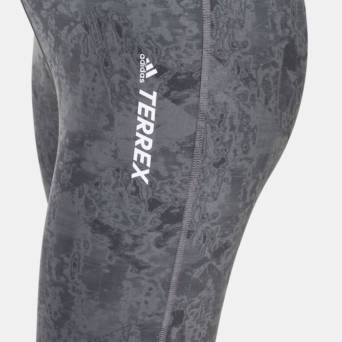 adidas Women's Terrex Multi Allover Print Leggings Grey adidas Women's Terrex Multi Allover Print Leggings Grey image number 3