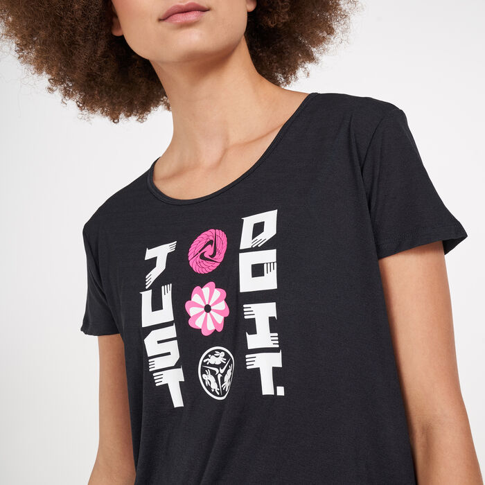 Nike Women's Icon Clash T-Shirt Black image number 3