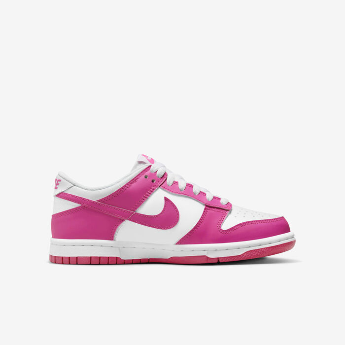 Nike Kids' Dunk Low Shoes Pink Nike Kids' Dunk Low Shoes Pink image number 2