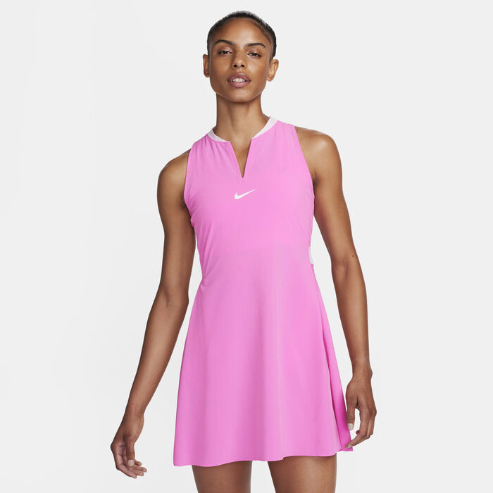 Nike Women's Dri-FIT Advantage Tennis Dress Pink Nike Women's Dri-FIT Advantage Tennis Dress Pink image number 0