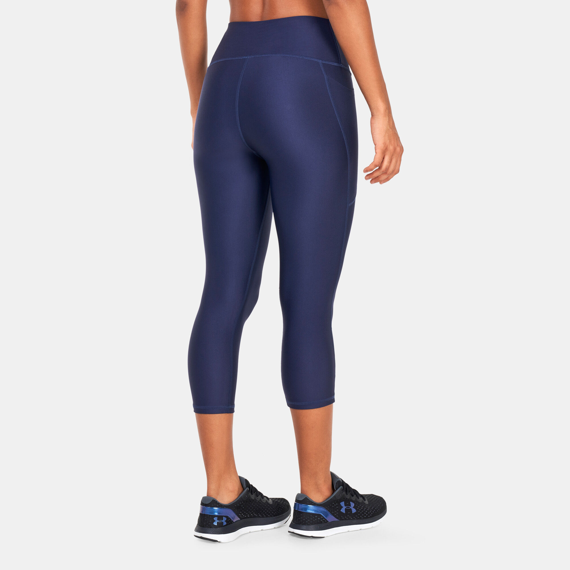 Buy Under Armour Women s HeatGear Armour Capri Leggings Blue in