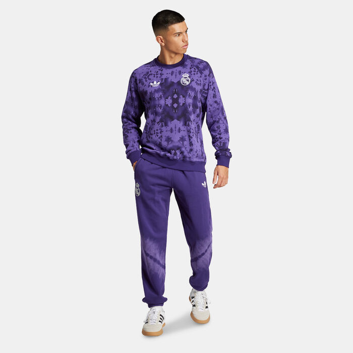 adidas Men's Real Madrid CNY Track Pants Purple adidas Men's Real Madrid CNY Track Pants Purple image number 2