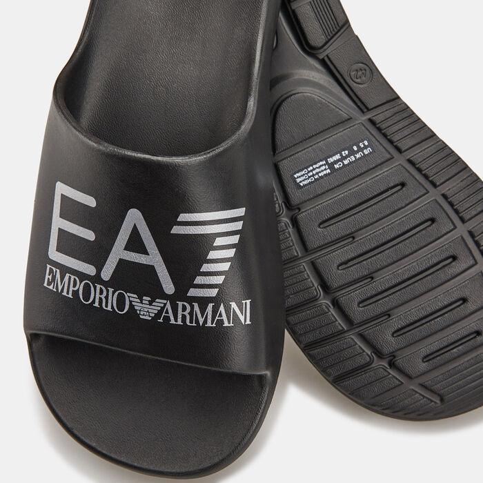 EA7 Emporio Armani Beachwear Slides Black EA7 Emporio Armani Beachwear Slides Black image number 2