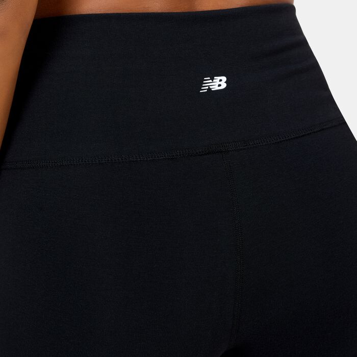 New Balance Women's Logo Leggings Blue New Balance Women's Logo Leggings Blue image number 3