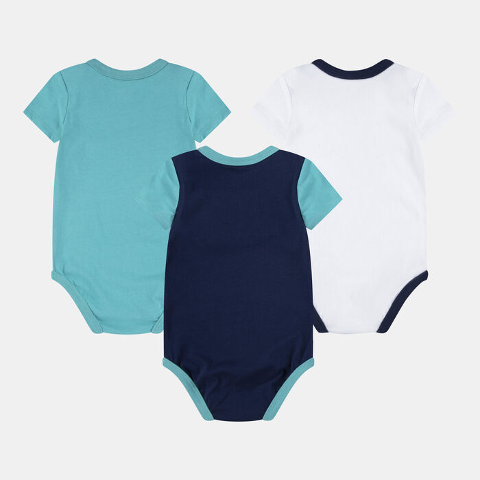 Jordan Kids' Brooklyn Essentials Bodysuits (3-Pack) Green image number 1