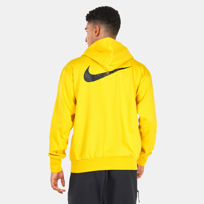 Nike Men's Dri-FIT Standard Issue Hooded Jacket yellow image number 1