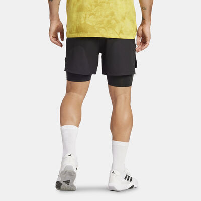 adidas Men's Power 2-In-1 Training Shorts Black